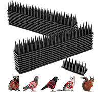 YeahBoom 12 Pièces Pic Anti Pigeon,5.16M Anti Pigeon pour Balcon Plastique,3 rangées Repulsif Chat Repulsif Pigeon Kit,Pique Anti Pigeon Plastique,Anti Pigeon,Anti Pigeons pour Balcon