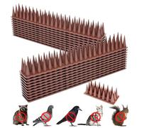 YeahBoom 12 Pièces Pic Anti Pigeon,5.16M Anti Pigeon pour Balcon Plastique,3 rangées Repulsif Chat Repulsif Pigeon Kit,Pique Anti Pigeon Plastique,Anti Pigeon,Anti Pigeons pour Balcon