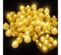 YeahBoom Lot de 120 ballons LED - Mini lumières multicolores - Lumière de fête - Flash multicolore - Pour anniversaire, mariage, Halloween, Noël