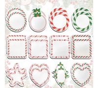 YeahBoom Lot de 24 Mini Notes Autocollantes de Noël,Notes Autocollantes de Noël,Notes Autocollantes pour Noël,Feuilles Feuilles Notes Adhésives,Bloc-Notes de Noël