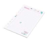 YeahiBaby Lot de 2 recharges colorées A5 6 Trous pour Papier de Remplissage de Feuilles en Vrac, pour carnet à Spirale, planificateur mensuel (Motif de Plan TODO)