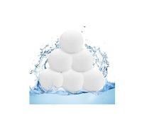 YEAMLTE Éponge Boules Absorbante pour Spa Lot de 6 Pièces Diamètre de 3 Pouces Boules Blanches Réutilisables Absorbant l'huile pour Hot Tub pour Piscines, Baignoires et Spas
