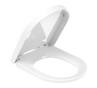 YEAUPE PRO Abattant WC en forme de D, court, avec structure en losanges, couvercle de toilette, couvercle de toilette, fermeture en douceur, système d'abaissement automatique, anti-rayures et