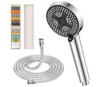YEAUPE PRO Pommeau de Douche avec tuyau avec Filtration à 25 Étapes, Pommeau de Douche anti calcaire et 6 Modes de Jets, Améliorez la Qualité de l’Eau et la Douche Quotidienne, Chromé