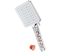 YEAUPE PRO Pommeau de Douche Economie Deau, Pommeau Douche Haute Pression avec 6 Modes, 8 L/Min Pommeau de Douche Anti Calcaire, Puissant Débit de Pluie, Adoucisseur D'eau