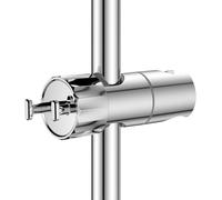 YEAUPE Support Pommeau Douche Universel Sans Perçage Réglable 360° | Pivotant, Pour Barre Coulissante 16-28 mm, Support Douche ABS Chromé, Porte-Douche Universel