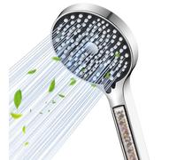YEAUPE Tête de douche avec filtre, Pommeau de douche à débit puissant haute pression 6 modes stimulant la pression Pommeau de douche à main pour faible pression d'eau Pommeau de douche électrique