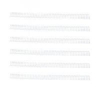 Yechiry 100 Pièces Bobines de Reliure en Spirale, Diamètre 16 Mm, 48 Boucles, Pas 4:1 pour Papier A4, capacité de 140 Feuilles |Rotation de Page à 360 Degrés, Anneaux de Reliure à Fil Unique pour le
