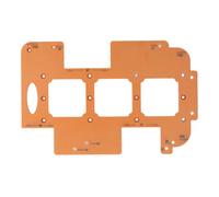 Yechiry 3 en 1 Gabarit de Rayon D'Angle pour Portes D'Armoire, Cadres Photo | Poinçonnage de prise de commutateur, plastiques techniques, Angles R20 R25 R30, outil de coupe de bord pour les fabricants