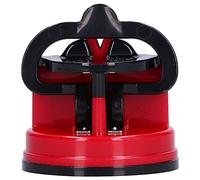 Yechiry Aiguiseur de Couteaux Manuel, Affûteur de Ciseaux, Outil Efficace D'affûtage de Couteaux pour les Surfaces de Cuisine, Acier au Tungstène ABS 2,4x2,6 Pouces (rouge)