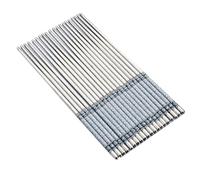 Yechiry Baguettes Légères en Acier Inoxydable, Utilisation Hygiénique Durable pour Sushi Riz sauté 1 Paire Motif Bleu Blanc