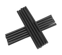 Yechiry Bâtons de Colle Thermofusible, Ensemble de 10 Outils D'artisanat Adhésifs Colorés pour Projets Artistiques de Bricolage, Polyuréthane 7x150mm (BLACK)