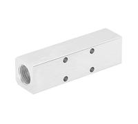 Yechiry Bloc de Distribution D'air Séparateur de Collecteur Connecteur Anti-Corrosion Haute Pression pour L'automatisation D'usine 30x30mm G1/2 G1/4 (SY30-02-3F)