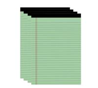 Yechiry Blocs Légaux Colorés A4, Blocs-notes à Règles Larges (4 pièces 21,4x29,6 cm 50 pages)