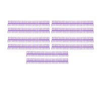Yechiry Classeur à Peigne Durable en Plastique, 30 Anneaux, Dos de 19mm, 19mm, pour Carnets à Feuilles Mobiles, Rapports, 10 Pièces (PURPLE)