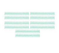 Yechiry Classeur à Peigne Durable en Plastique, 30 Anneaux, Dos de 19mm, 19mm, pour Carnets à Feuilles Mobiles, Rapports, 10 Pièces (GREEN)