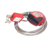 Yechiry Ensemble de Cadenas de sécurité avec Câble Réglable en Acier Inoxydable, pour Environnements Industriels et Chimiques, 1,8 M, avec 2 Clés