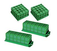 Yechiry Ensemble de Cages en Mousse Florale, Support en Mousse pour Arrangement Floral en Aldéhyde Phénolique, Lot de 4 Cages Rectangulaires et Carrées avec Ventouses pour Décoration de