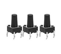 Yechiry Interrupteur à Bouton Tactile momentané, 100 Pièces, DIP Haute sensibilité, Durable, 6x6x10mm, Accessoire Industriel pour L'électronique