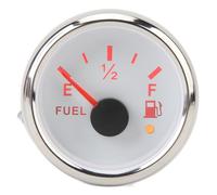 Yechiry Jauge de Carburant Marine Compteur de Carburant Numérique de Haute Précision pour Yachts et Bateaux de Pêche ABS en Acier Inoxydable 2", Jauge de Niveau de pour Bateau RV (cadran blanc