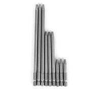 Yechiry Jeu de Forets à Trous Carrés Durables, Embouts électriques Magnétiques pour Perceuses Pneumatiques et sans Fil, Kit de 9 Pièces en Acier allié S2