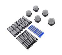 Yechiry Kit de Filtre pour Pulvérisateur, Ensemble en D'Acier Inoxydable | Comprend 25 filtres, types à double , large compatibilité, entretien facile