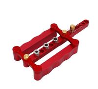 Yechiry Kit de Gabarit de Chevilles à Centrage Automatique, Localisateur de Trous de Chevilles en Aluminium avec Bague de Perçage en Acier