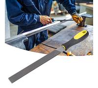 Yechiry Lime Plate en Acier de 8 Pouces avec Poignée Ergonomique pour le Façonnage et L'affûtage des Métaux dans les Ateliers et les Usines (Lime plate à dents moyennes de 8 pouces avec)