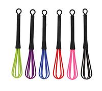 Yechiry Lot de 6 Fouets pour Crème Colorante, Fouet en Plastique à Mélange Rapide pour Salon et Cuisine, Poignée Antidérapante, Durable et Léger