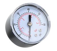Yechiry Manomètre Mécanique pour une Mesure Précise, Connexion BSPT 1/8 Pouces pour L'air et L'eau, Plage 0-100psi (0-60psi,0-4bar)