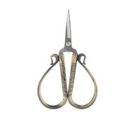 Yechiry Mini Ciseaux Communs Marron foncé, Outil de Coupe au Design Vintage pour la Couture, 3,5", 1 Paquet (Cisaille Xiangyun exquise n° 5 en bronze)