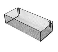 Yechiry Panier de Rangement Suspendu, capacité 15 Kg, 37,5 X 15,5 Cm | Organiseur de Chevet en Acier au Carbone, Crochets Réglables de 1,8 à 5,2 Cm, sans Perçage, Grille Fine, Cadre superposé,
