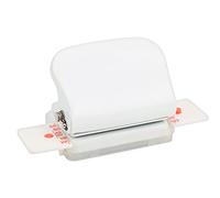 Yechiry Perforateur de Papier Multifonction à 26 Trous avec Lame Métallique Tranchante pour Reliure à Feuilles Mobiles A4 B5 A5, Fournitures de Bureau (WHITE)