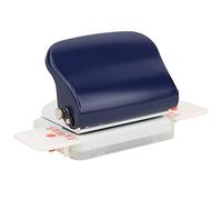 Yechiry Perforateur de Papier Multifonction à 26 Trous avec Lame Métallique Tranchante pour Reliure à Feuilles Mobiles A4 B5 A5, Fournitures de Bureau (Bleu profond)