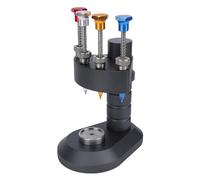 Yechiry Presseur d'aiguilles de Montre Automatique à 4 Broches, Outil de Réparation de Montre Professionnel, Presseur d'axe Central Précis avec Buses Interchangeables pour Horlogers, Ateliers de