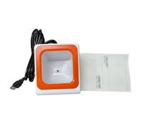 Yechiry Scanner de Codes-barres de Bureau, Lecteur de Codes-barres à Capteur CMOS, Boîte de Numérisation de QR 1D 2D avec Invite Vocale et Lumière de Remplissage, Idéal pour les Supermarchés de Détail