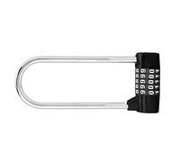Yechiry Serrure à Mot de Passe à Combinaison en Forme de U en Alliage de Zinc, Serrure à Code Sûre et Durable pour Portes D'armoires et Unités de Rangement (BLACK)