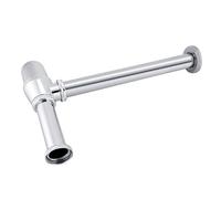 Yechiry Siphon de Lavabo à Tube D'évier chromé, Conception Réglable pour Cuisine et Salle de Bain, 1 unité