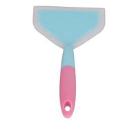 Yechiry Spatule de Cuisson en Silicone, Durable, Bicolore, à Large Bouche, pour la Cuisine, Adaptée aux Crêpes et aux Omelettes, 10x4,7 Pouces (tête de pelle bleue)