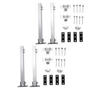 Yechiry Supports de Fixation pour Panneau Solaire, 16,5 à 27,5 Pouces | Support réglable en alliage d\'aluminium, inclinaison de 15 à 30 degrés, matériel en acier inoxydable pour toit de balcon,