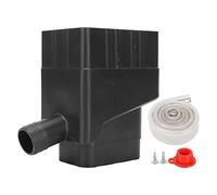 Yechiry Système Professionnel de Collecte d'eau de Pluie pour Jardin, Empêche Le Colmatage, Matériau ABS (Black)