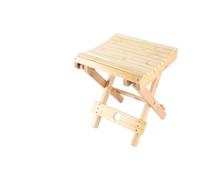 Yechiry Tabouret Pliant en Bambou Portable et élégant avec Coins Ronds pour Douche ou Voyage 12,4 X 11,2 X 11 Pouces