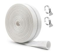 YedZen Tuyau Refoulement 1 1/2" Tuyau Plat Tuyau En Tissu 38mm 20m Avec 2 Clips, Pression jusqu'à 10 bar pour Pompes à Eau Submersibles De Drainage Irrigation De Jardin Bain à Remous Piscine