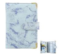 Yeeda Classeur A6 en Cuir PU | Reliure Rechargeable à 6 Anneaux - planificateur Personnel à Feuilles Mobiles pour Papier Remplissage A6, classeur en Cuir PU pour Femmes Hommes