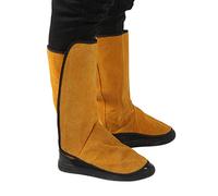 Yeeda Guêtres de soudeur ignifuges, bottes de sécurité, outils de soudage de sécurité anti-abrasion ignifuges