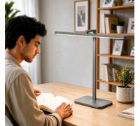 Yeelight Lampe de Bureau LED, Éclairage Respectueux des Yeux, Lampe 60 cm avec 1500 Lux, Réglage 2700-6500K, Variation Continue, Commande Tactile, Matter over Thread, pour Lecture et Travail