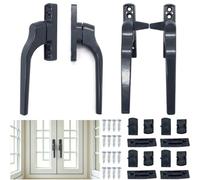 Yeeliv Lot de 4 poignées de fenêtre pour fenêtres UPVC, serrures de fenêtre | Poignée de fenêtre à profil bas, loquet de fenêtre universel, loquet de fenêtre de rechange, pour la maison et le bureau