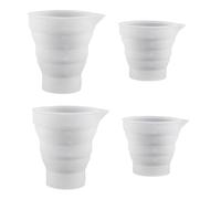 Yeenano Boule Doseuse Lessive Liquide,Lot de 4 Silicone pour Moulage,Doseur de Lessive,Tasse Mesurer Silicone,de Liquide de Lavage Adapté pour Moules,Versement de Peinture,Cuisines,Laboratoires