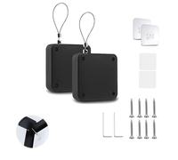 Yeenano Ferme Porte Automatique,2 pièces Ferme Porte Avec Cordon,Domicile Ferme Porte Multifonctionnel Ferme Capteur Automatique Sans Poinçon Automatic Door Closer,pour Intérieur,Maison(1000g)