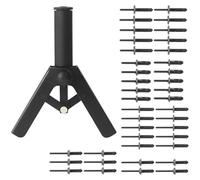 yeeplant Kit de 40 outils de rivet en plastique, outil de rivetage à installation rapide avec rivets en polyéthylène, fixation de clips de pare-chocs automobile, compatible avec Mercedes-Benz